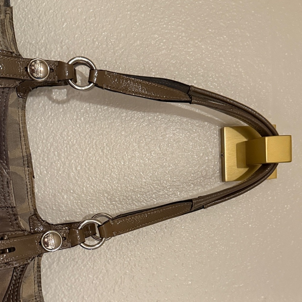 Coach Patchwork Shoulder Bag In Gray - image 5